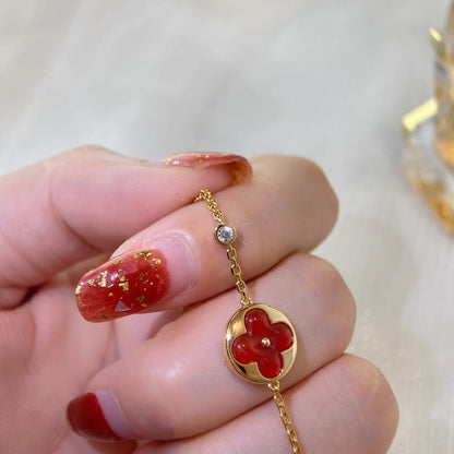 [vivabelle]SUN PEDANT CARNELIAN BRACELET