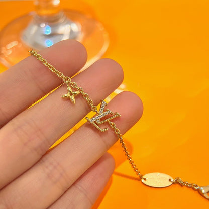 [vivabelle]LOGO STAR MOTIF GOLD BRACELET