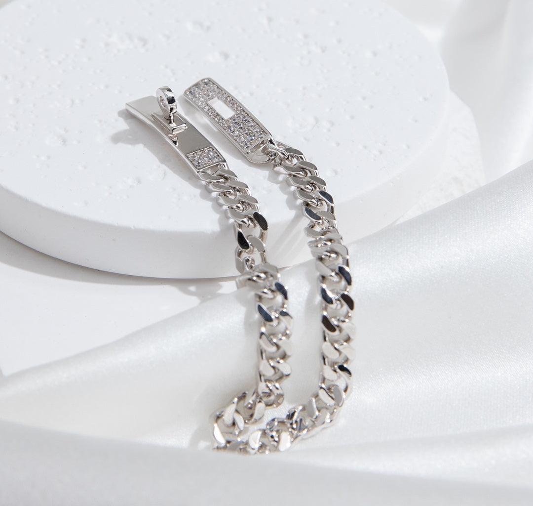 [vivabelle]KELLY CHAIN ​​SILBER DIAMANTARMBAND