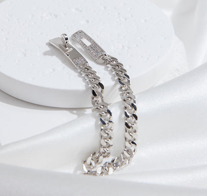 [vivabelle]KELLY CHAIN ​​SILBER DIAMANTARMBAND