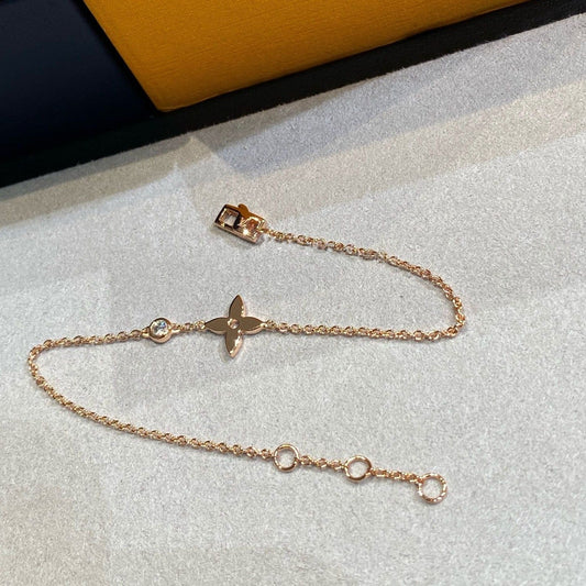 [vivabelle]STAR DIAMOND PINK GOLD BRACELET