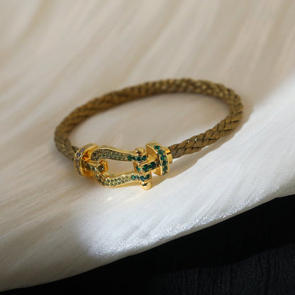 [vivabelle]FORCE 10 GOLD GREEN DIAMOND PAVED