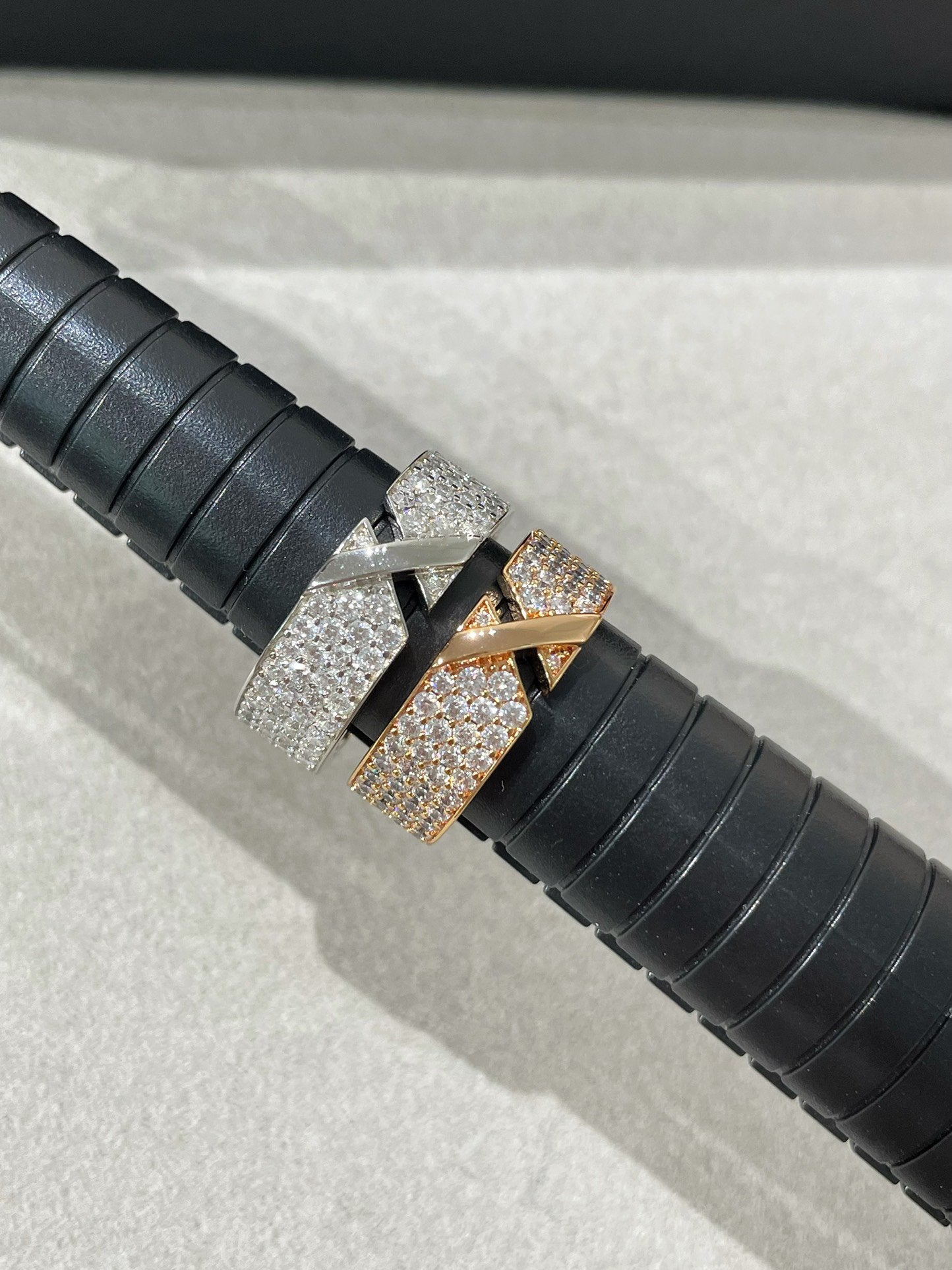 [vivabelle]LIENS EVIDENCE  DIAMOND PAVED RING