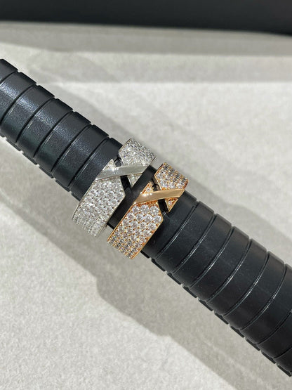 [vivabelle]LIENS EVIDENCE  DIAMOND PAVED RING