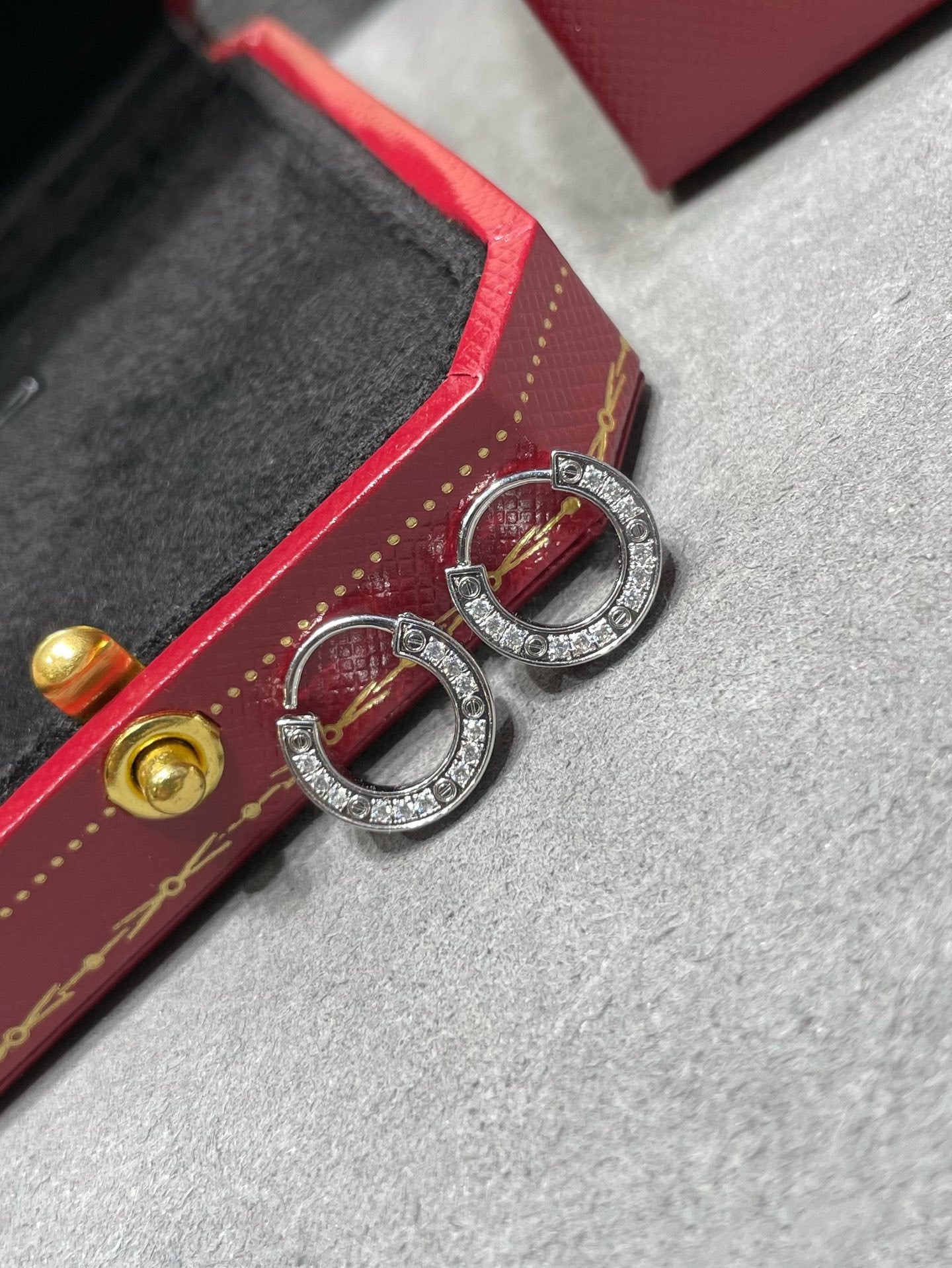 [vivabelle]LIEBE DIAMANT OHRRINGE