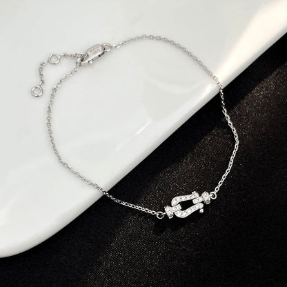 [vivabelle]FORCE 10 FULL DIAMOND BUCKLE CHAIN LINK MINI MODEL