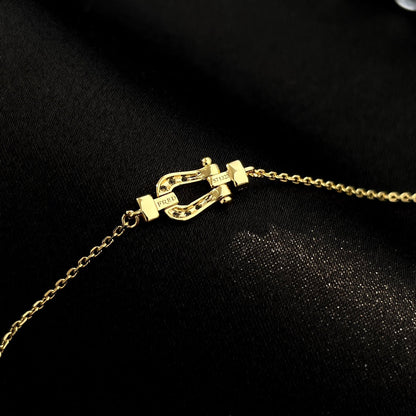 [vivabelle]FORCE 10 FULL DIAMOND BUCKLE CHAIN LINK MINI MODEL