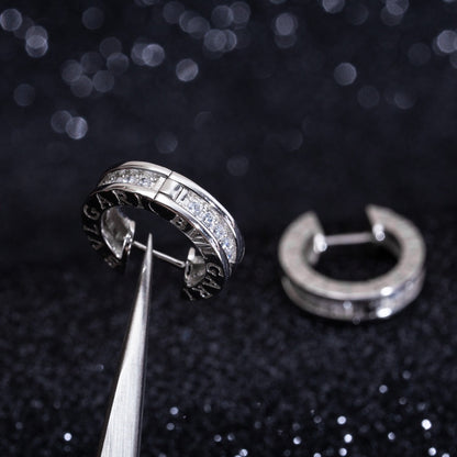 [vivabelle]ZERO 1 MINI SILBERNE DIAMANT-OHRRINGE