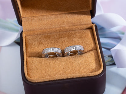 [vivabelle]ZERO 1 MINI SILBERNE DIAMANT-OHRRINGE