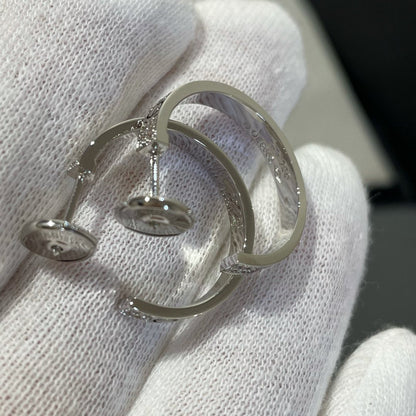 [vivabelle]LOVE DIAMOND SILBER CREOLEN