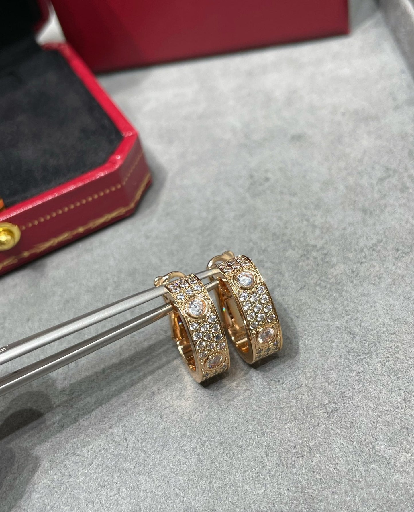 [vivabelle]LOVE 5,5MM DIAMANT-OHRRINGE