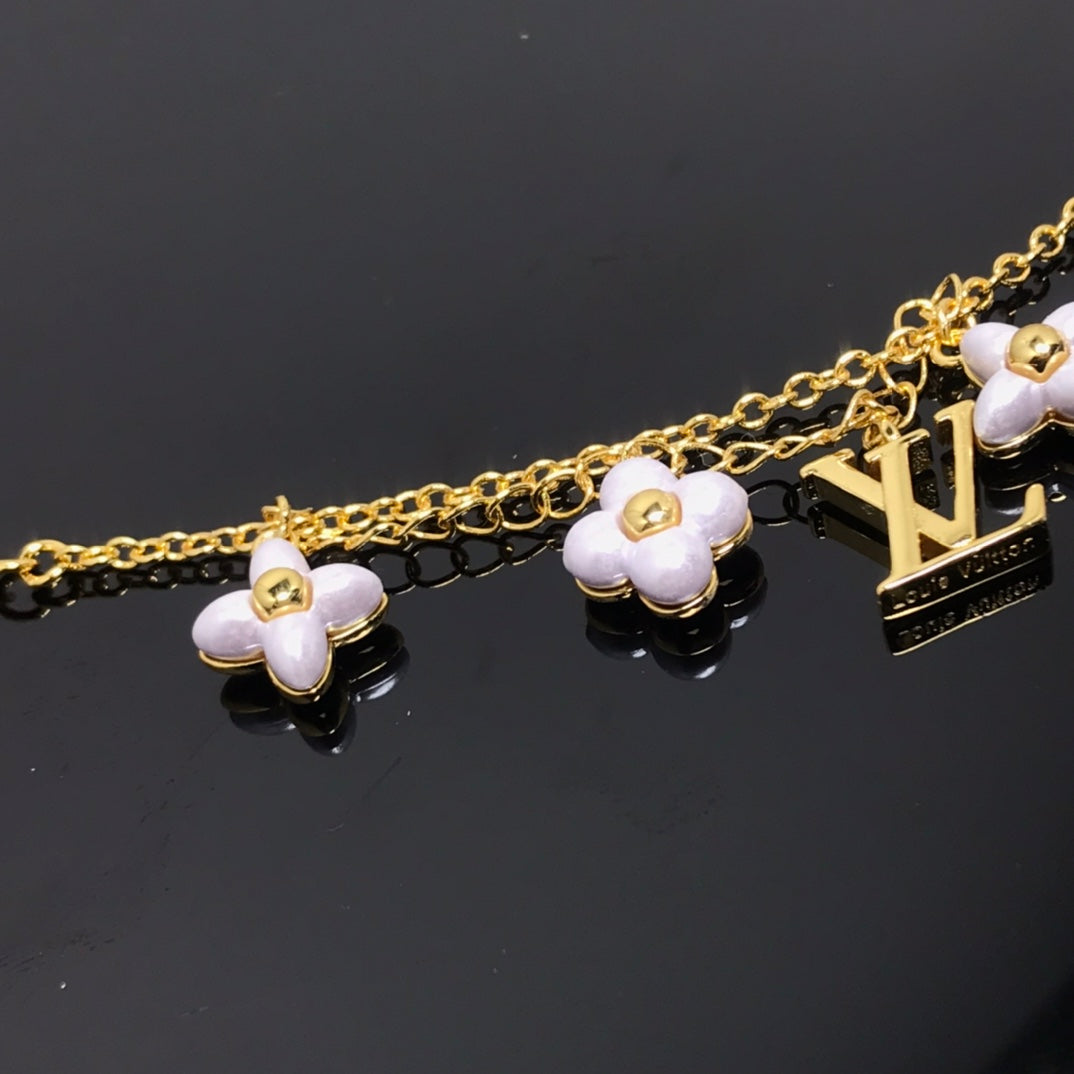 [vivabelle]LOGO 6 MOTIF STAR AND SUN GOLD BRACELET