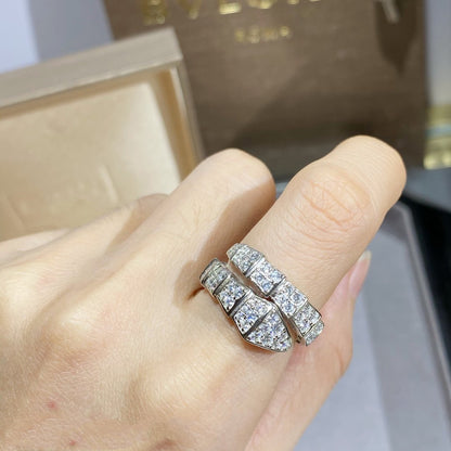 [vivabelle]SERPENTI RING SILBER DIAMANT GEPAART