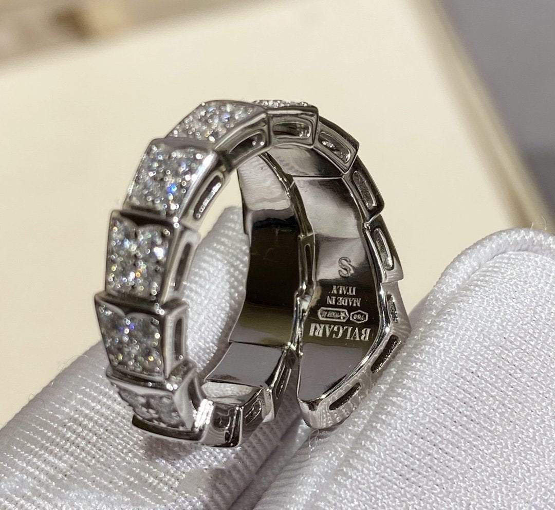 [vivabelle]SERPENTI RING SILBER DIAMANT GEPAART