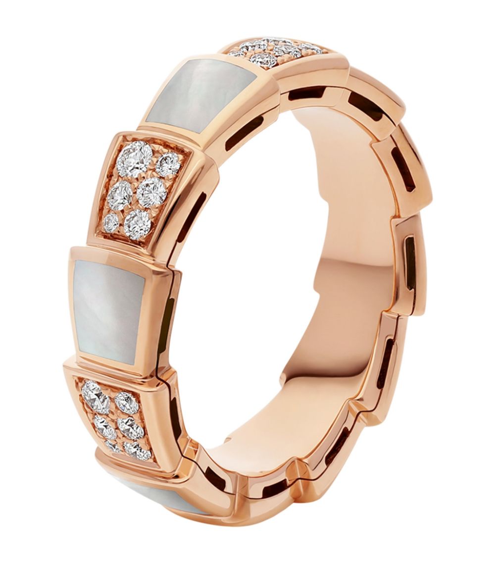 [vivabelle]SERPENTI RING ROTGOLD MIT DIAMANTEN 4MM