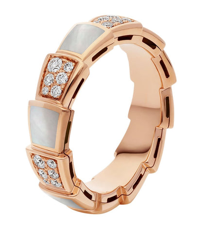 [vivabelle]SERPENTI RING ROTGOLD MIT DIAMANTEN 4MM