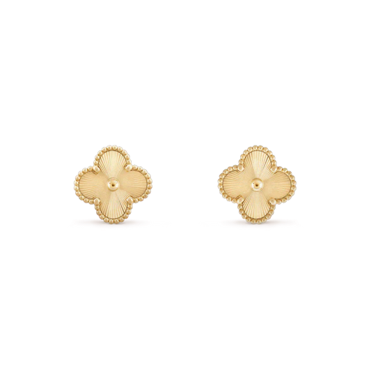 [vivabelle]CLOVER MINI 9.5MM LASER EARRINGS