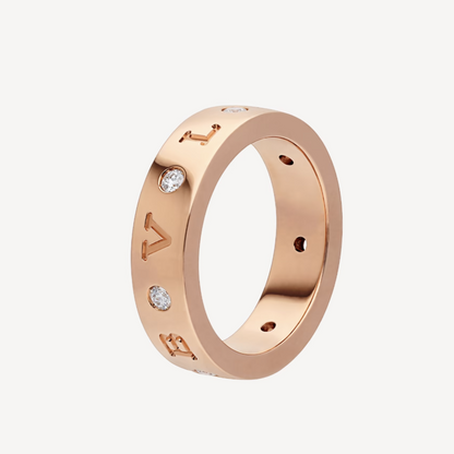 [vivabelle]ZERO 1 ESSENTIAL ROSÉGOLDRING MIT DIAMANTEN