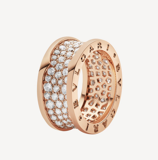 [vivabelle]ZERO 1 WITH PAVED DIAMONDS ON THE SPIRAL RING