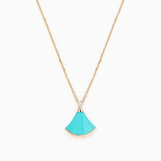 [vivabelle]DREAM NECKLACE TURQUOISE PINK GOLD