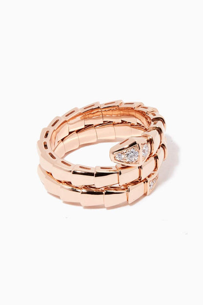 [vivabelle]SERPENTS DOPPELREIHIGER DIAMANTRING