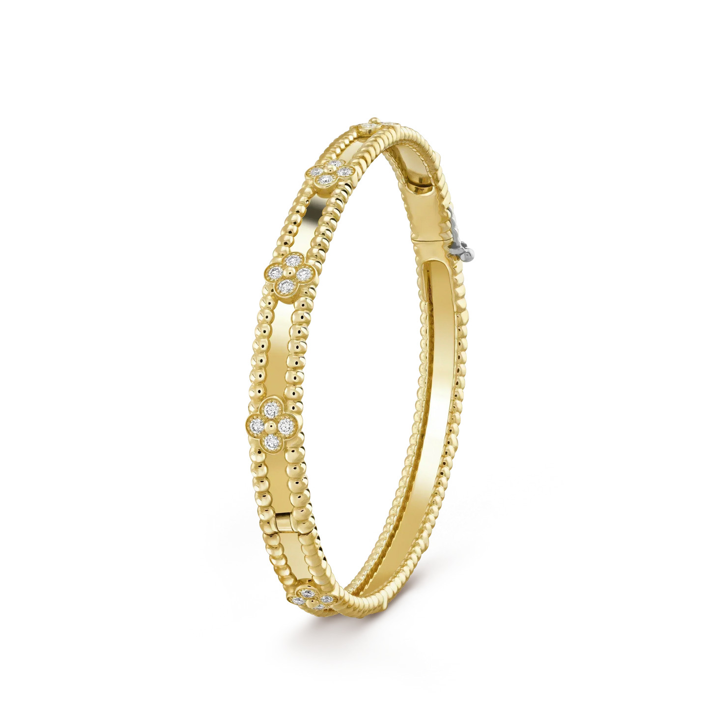 [vivabelle]CLOVER ARMBAND 4MM DIAMANTEN