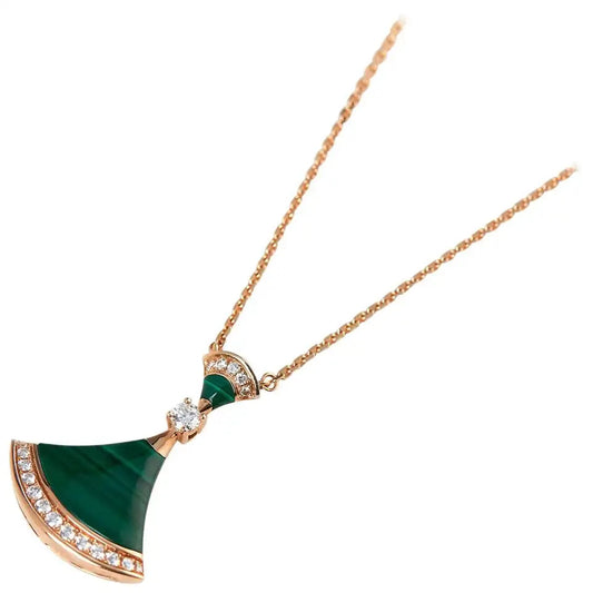 [vivabelle]DREAM NECKLACE MALACHITE DIAMOND