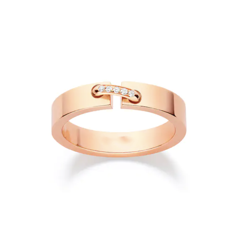 [vivabelle]ALLIANCE LIENS VIDENCE DIAMANT 4MM RING
