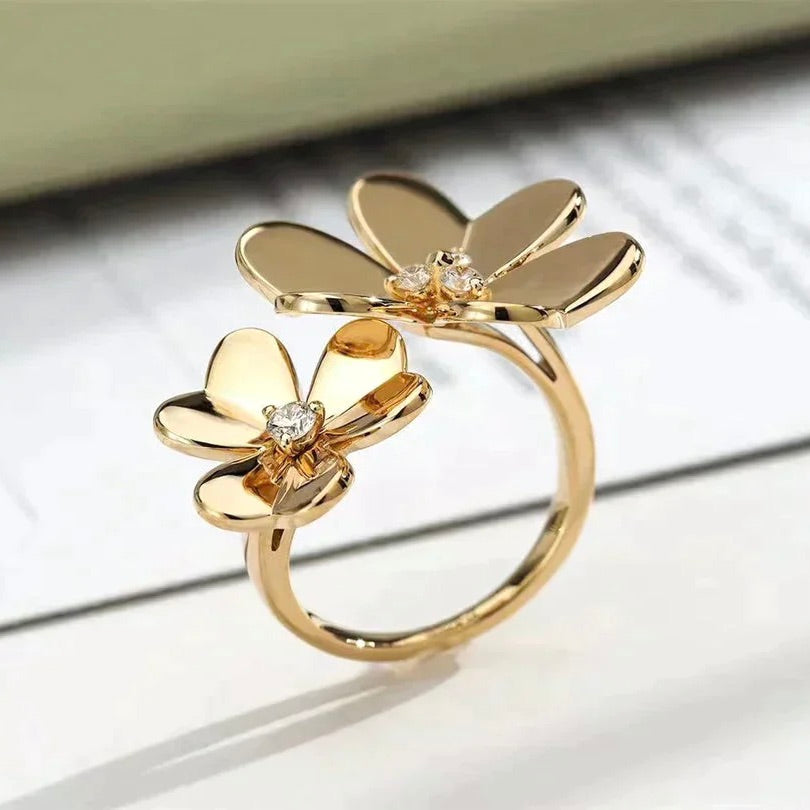 [vivabelle]CLOVER COMOS GOLD DIAMANTRING