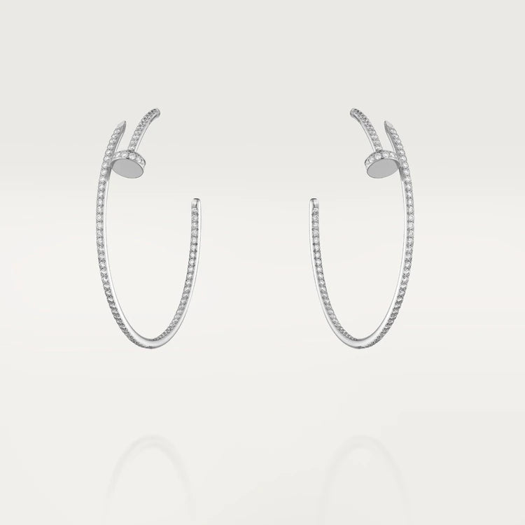 [vivabelle]JUSTE OHRRINGE VOLLER DIAMANTEN 1,8MM