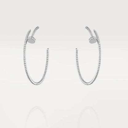 [vivabelle]JUSTE OHRRINGE VOLLER DIAMANTEN 1,8MM