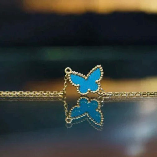 [vivabelle]BUTTERFLY TÜRKIS SCHMETTERLINGSARMBAND