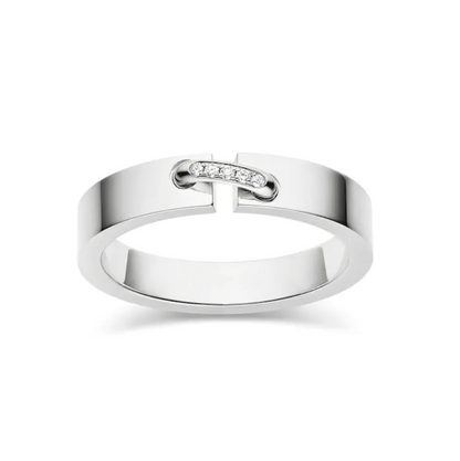 [vivabelle]ALLIANCE LIENS VIDENCE DIAMANT 4MM RING