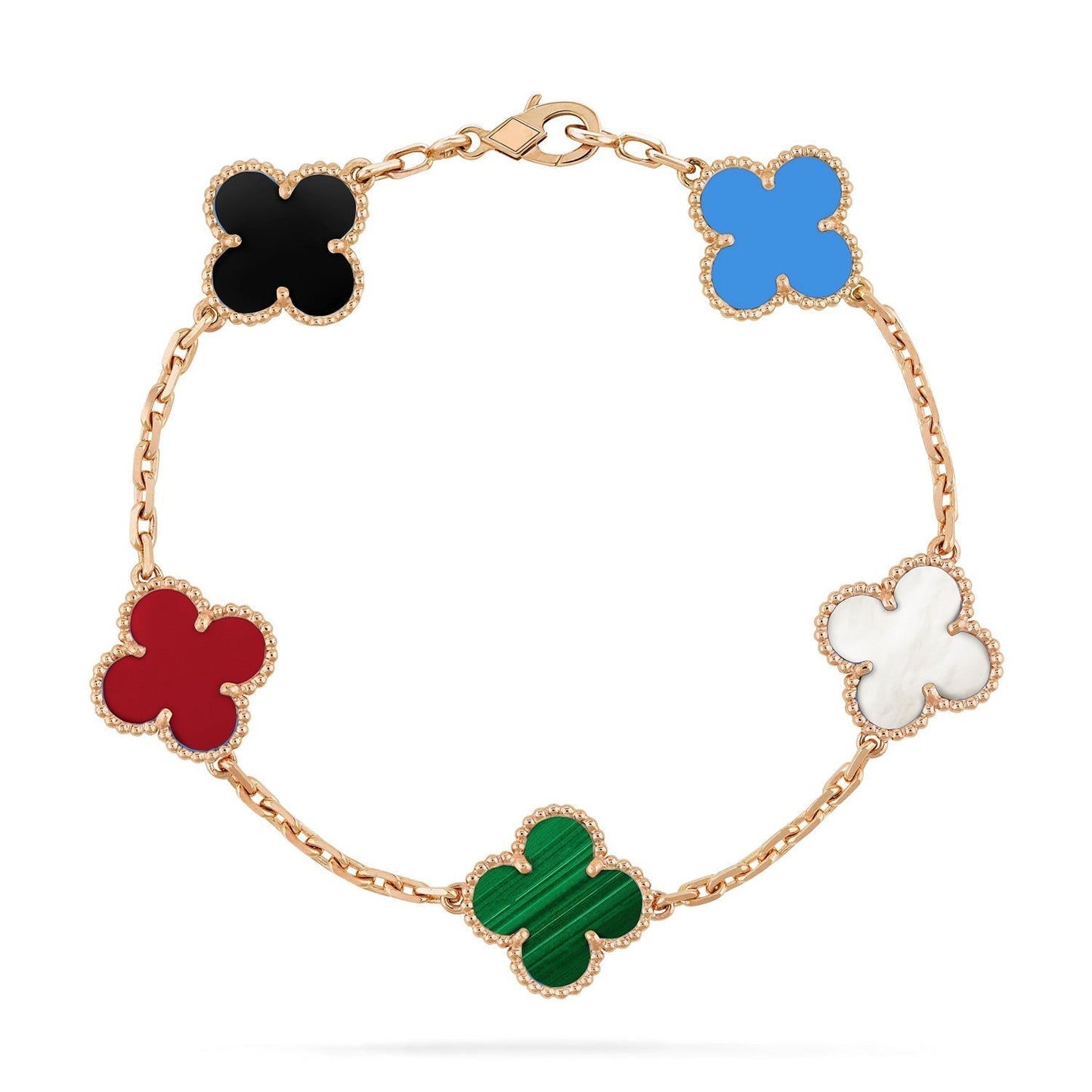 [vivabelle]KLEE 5 MOTIVE MEHRFARBIGES ARMBAND