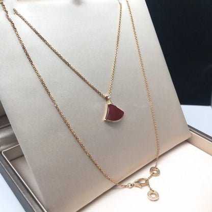 [vivabelle]DREAM NECKLACE CARNELIAN 1 DIAMOND
