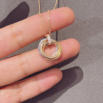 [vivabelle]TRINITY HALSKETTE GOLD DIAMANTEN