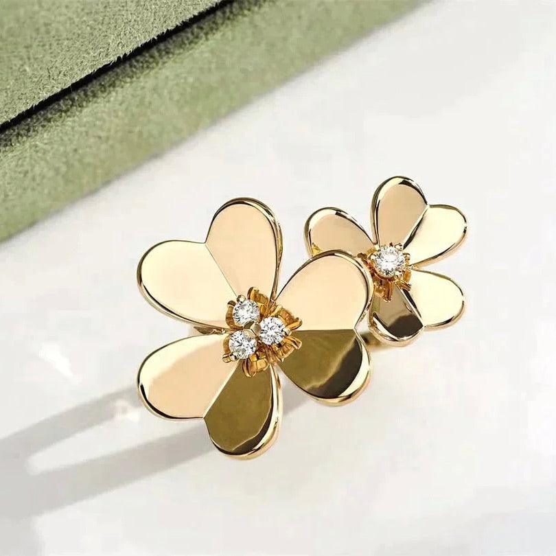 [vivabelle]CLOVER COMOS GOLD DIAMANTRING