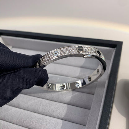 [vivabelle]LOVE BRACELET 6.1MM DIAMOND-PAVED CERAMIC
