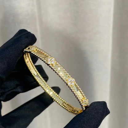 [vivabelle]CLOVER ARMBAND 4MM DIAMANTEN
