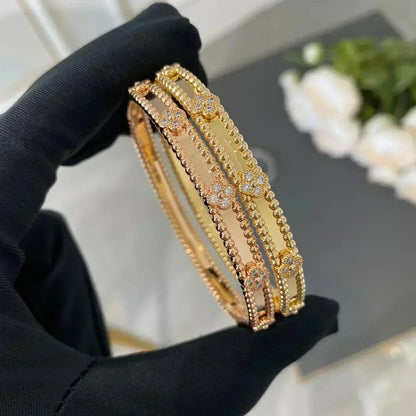 [vivabelle]CLOVER ARMBAND 4MM DIAMANTEN
