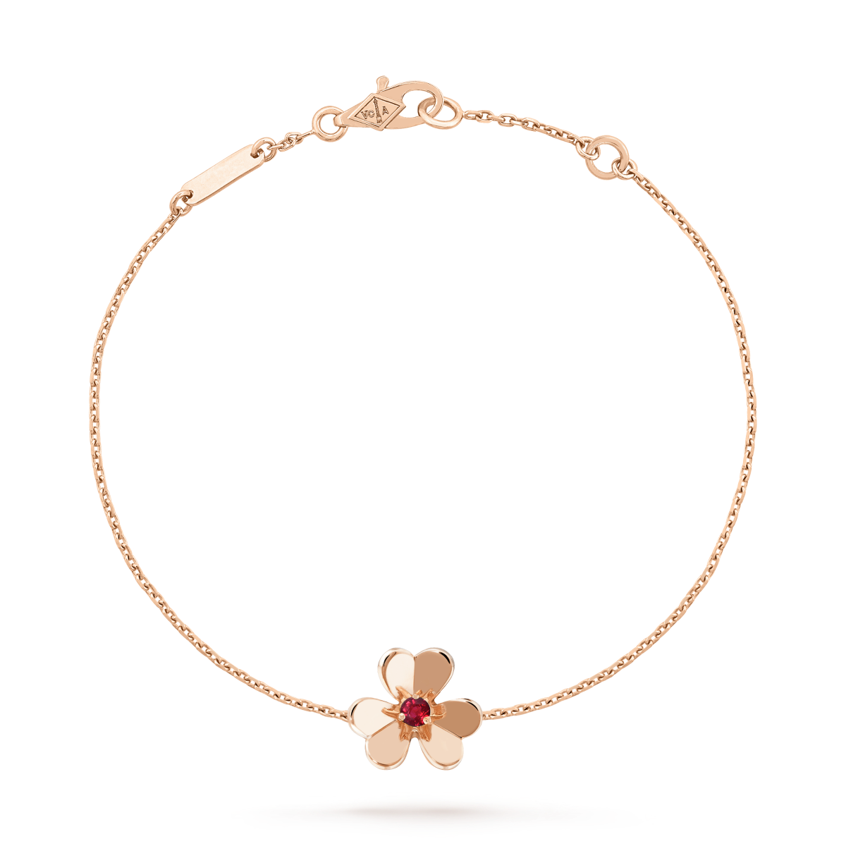 [vivabelle]FRIVOLE GOLD BLUME ROSA MALACHIT ARMBAND