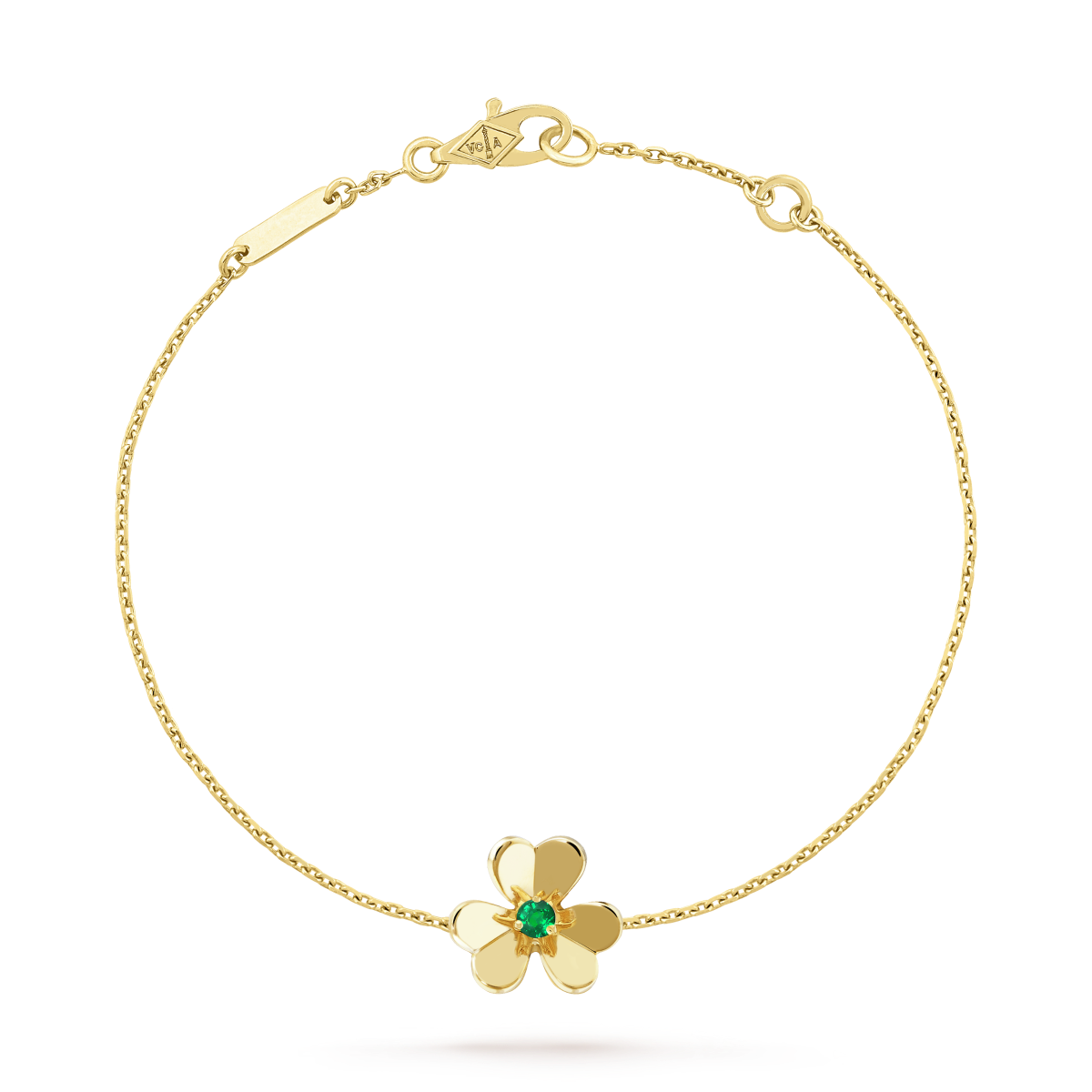 [vivabelle]FRIVOLE GOLD BLUME ROSA MALACHIT ARMBAND