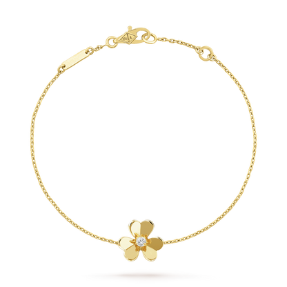 [vivabelle]FRIVOLE GOLD BLUME ROSA MALACHIT ARMBAND