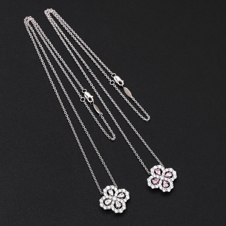 [vivabelle] LOOP HALSKETTE VOLLMOTIV DIAMANT 16MM MEHRERE FARBEN