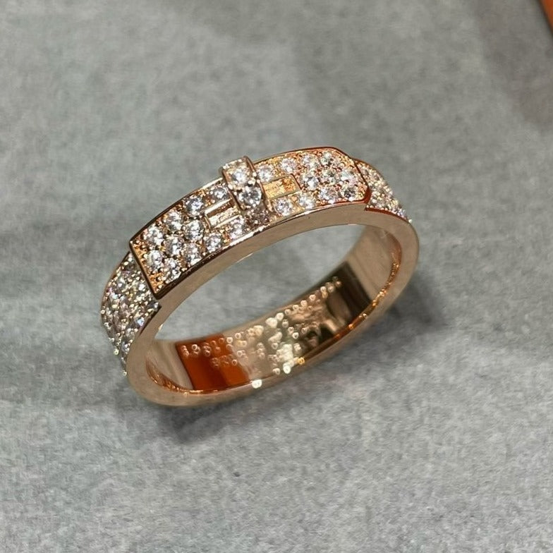 [vivabelle]KELLY ROSÉGOLD DIAMANTRING