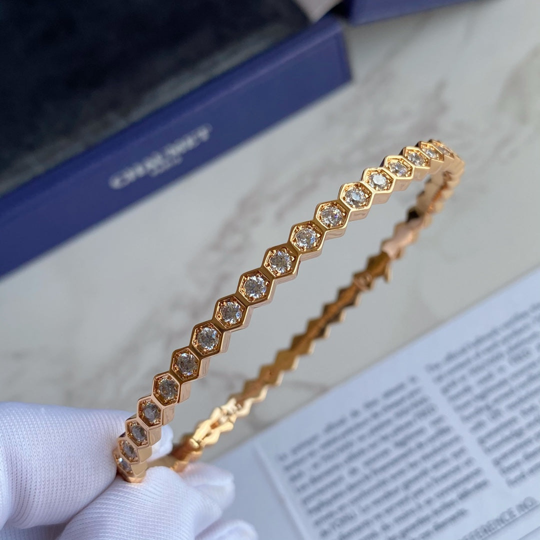 [vivabelle]BEE LOVE GOLD BRACELET FULL DIAMOND