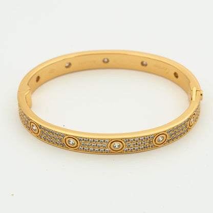 [vivabelle]LOVE BRACELET 6.1MM DIAMOND-PAVED 10 BIG DIAMONDS