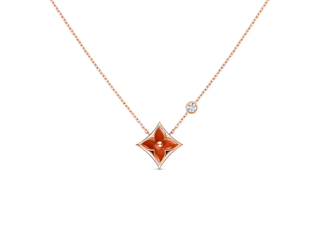 [vivabelle]Sternkette Roségold 1 Diamant