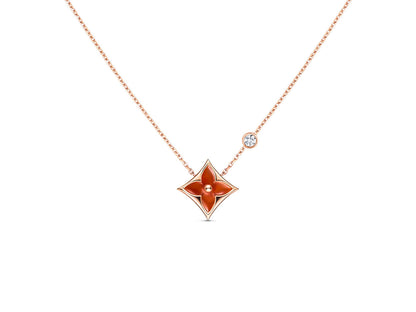 [vivabelle]Sternkette Roségold 1 Diamant