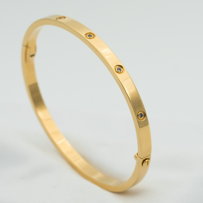 [vivabelle]LOVE BRACELET 3.65MM 10 DIAMONDS